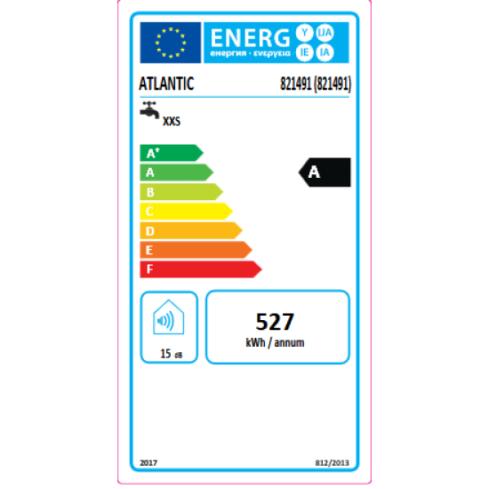 [parent_category] - Малолитражни - БОЙЛЕР ATLANTIC Nanto 10л, емайлиран, монтаж над мивка, 2kW