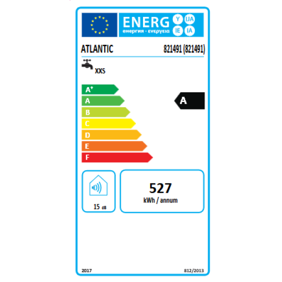 [parent_category] - Малолитражни - БОЙЛЕР ATLANTIC Nanto 15л, емайлиран, монтаж над мивка, 2kW