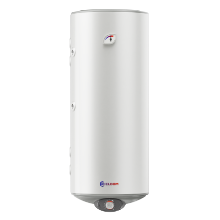 БОЙЛЕР ЕЛДОМ WVF12046IS21L 120л, вертикален, неръждаем, две паралелни серпентини, изводи отляво, 3kW