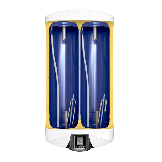 [parent_category] - Обемни - БОЙЛЕР ЕЛДОМ DU080FW-W Galant 65л, универсален монтаж, емайлиран, Wi-Fi, 3.3kW