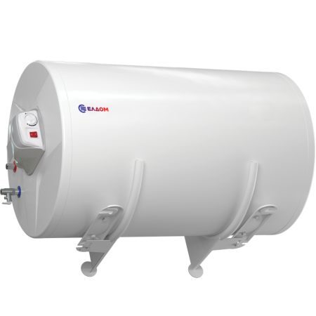 БОЙЛЕР ЕЛДОМ FHM15059FL 150л, хоризонтален, емайлиран, eл. изводи и тръби отляво, 3kW