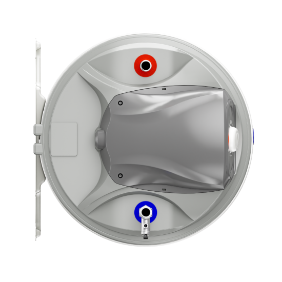 [parent_category] - Обемни - БОЙЛЕР ЕЛДОМ WHF05039FL 50л, хоризонтален, емайлиран, eл. изводи и тръби отляво, 2kW