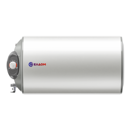 БОЙЛЕР ЕЛДОМ WHF05039FL 50л, хоризонтален, емайлиран, eл. изводи и тръби отляво, 2kW