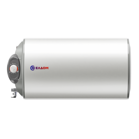 [parent_category] - Обемни - БОЙЛЕР ЕЛДОМ WHF05039FL 50л, хоризонтален, емайлиран, eл. изводи и тръби отляво, 2kW