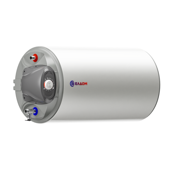 [parent_category] - Обемни - БОЙЛЕР ЕЛДОМ WHF05039FL 50л, хоризонтален, емайлиран, eл. изводи и тръби отляво, 2kW