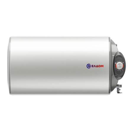 БОЙЛЕР ЕЛДОМ WHF05039FR 50л, хоризонтален, емайлиран, eл. изводи и тръби отдясно, 2kW