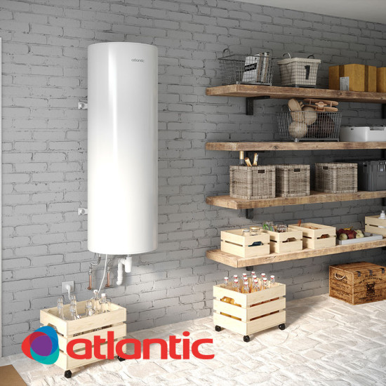 [parent_category] - Обемни - БОЙЛЕР ATLANTIC O’Pro Turbo + 200л, вертикален, емайлиран, подово стоящ, 2.2kW