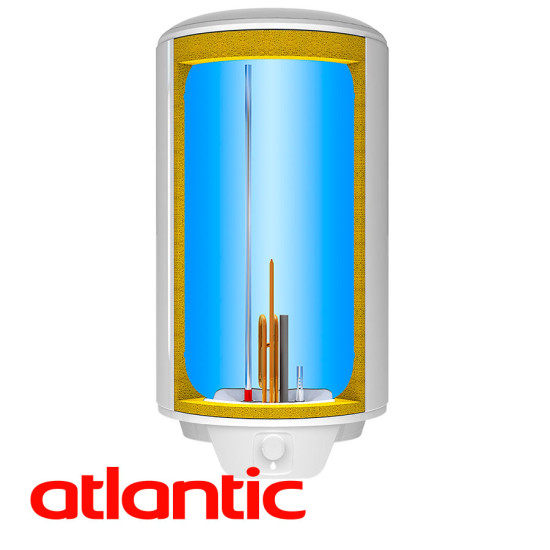 [parent_category] - Обемни - БОЙЛЕР ATLANTIC O’Pro Turbo S 80л, вертикален, емайлиран, 3kW