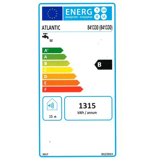 [parent_category] - Обемни - БОЙЛЕР ATLANTIC Steatite Genius 50л, вертикален, емайлиран, керамичен нагревател, 1.8kW