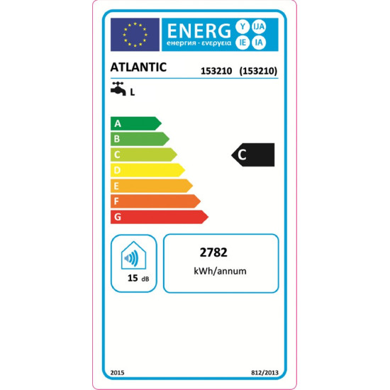 [parent_category] - Обемни - БОЙЛЕР ATLANTIC Steatite Zeneo 150л, вертикален, емайлиран, керамичен нагревател, 3kW
