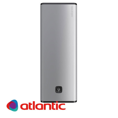 БОЙЛЕР ATLANTIC Steatite Vertigo Silver Wi-Fi 100 80л, универсален монтаж, емайлиран, керамични нагреватели, 3.25kW