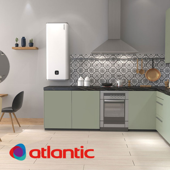 [parent_category] - Обемни - БОЙЛЕР ATLANTIC Steatite Vertigo Wi-Fi 80 65л, универсален монтаж, емайлиран, керамични нагреватели, 3.25kW