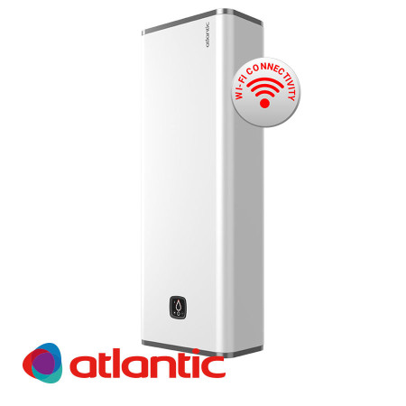 БОЙЛЕР ATLANTIC Steatite Vertigo Wi-Fi 100 80л, универсален монтаж, емайлиран, керамични нагреватели, 3.25kW