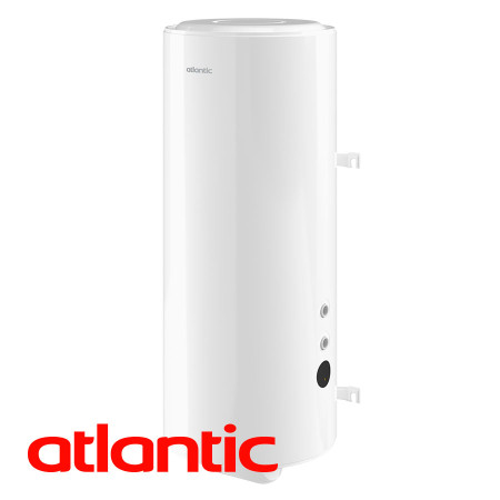 БОЙЛЕР ATLANTIC Steatite Combi 100л, вертикален, емайлиран, керамичен нагревател, eдна серпентина, изводи отдясно, 2.4kW
