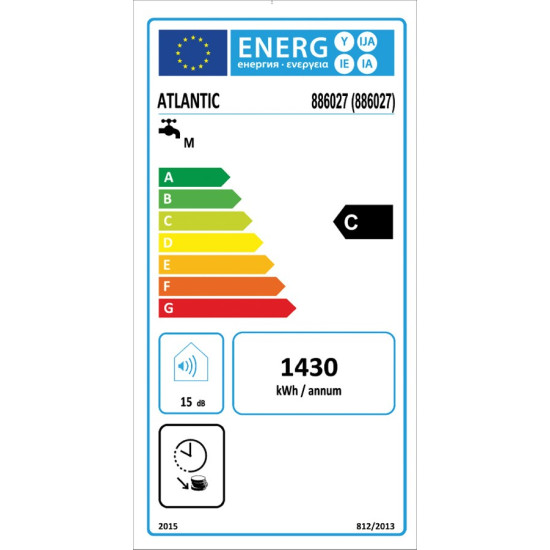 [parent_category] - Със серпентина - БОЙЛЕР ATLANTIC Steatite Combi 200л, една серпентина, емайлиран, подово стоящ, 2.4kW