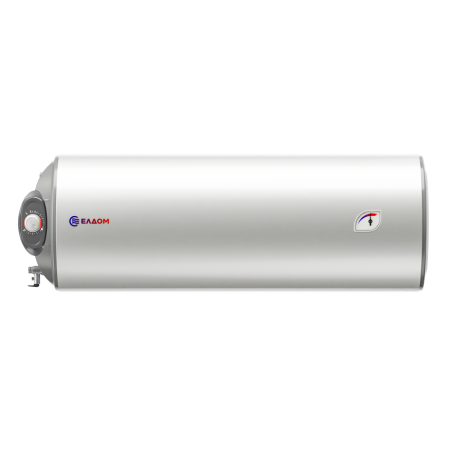 БОЙЛЕР ЕЛДОМ WHF08039FLSL 80л, хоризонтален, емайлиран,една серпентина, изводи отляво, ел. отляво, 2kW