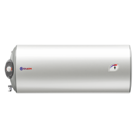 БОЙЛЕР ЕЛДОМ WHF12046FLSL 120л, хоризонтален, емайлиран,една серпентина, изводи отляво, ел. отляво, 3kW
