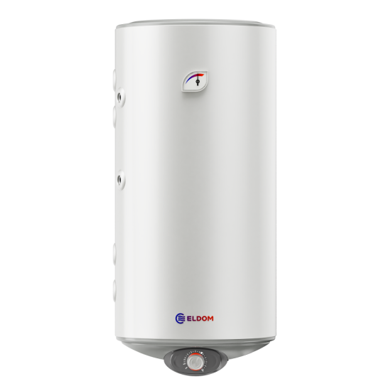 [parent_category] - Със серпентина - БОЙЛЕР ЕЛДОМ WVF10046FIS21L 100л, вертикален, неръждаем, две паралелни серпентини, изводи отляво, 3kW