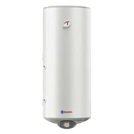 БОЙЛЕР ЕЛДОМ WVF12046ISL 120л, вертикален, неръждаем, една серпентина, изводи отляво, 3kW