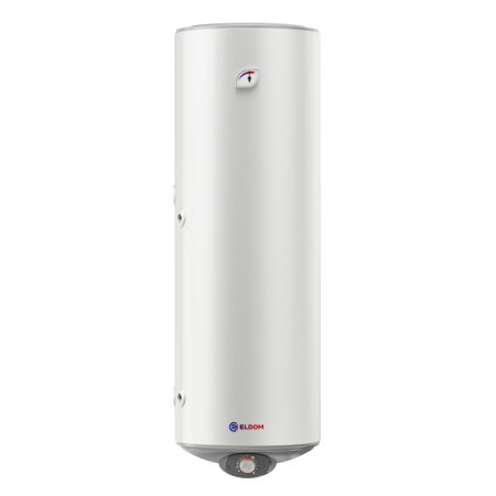 БОЙЛЕР ЕЛДОМ WVF15046ISL 150л, вертикален, неръждаем, една серпентина, изводи отляво, 3kW