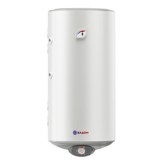 [parent_category] - Със серпентина - БОЙЛЕР ЕЛДОМ WVF10046FS21L 100л, вертикален, емайлиран, две паралелни серпентини, изводи отляво, 3kW