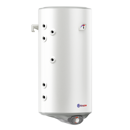 [parent_category] - Със серпентина - БОЙЛЕР ЕЛДОМ WVF10046FS21L 100л, вертикален, емайлиран, две паралелни серпентини, изводи отляво, 3kW