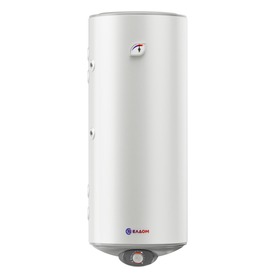 [parent_category] - Със серпентина - БОЙЛЕР ЕЛДОМ WVF12046FS21L 120л, вертикален, емайлиран, две паралелни серпентини , изводи отляво, 3kW