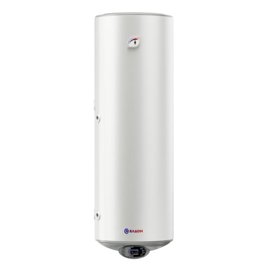 [parent_category] - Със серпентина - БОЙЛЕР ЕЛДОМ  WVF15046FSLE 150л, вертикален, емайлиран, eдна серпентина, изводи отляво, електронно управление, 3kW