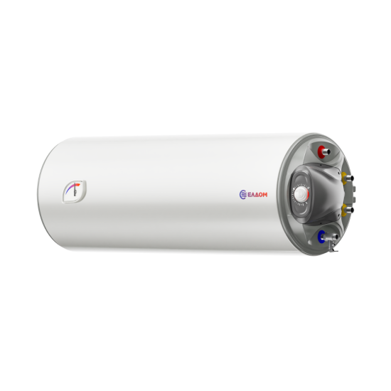 [parent_category] - Със серпентина - БОЙЛЕР ЕЛДОМ WHF08039FRSR 80л, хоризонтален, емайлиран,една серпентина, изводи отдясно, ел. отдясно, 2kW
