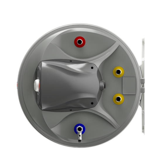 [parent_category] - Със серпентина - БОЙЛЕР ЕЛДОМ WHF12046FRSR 120л, хоризонтален, емайлиран,една серпентина, изводи отдясно, ел. отдясно, 3kW