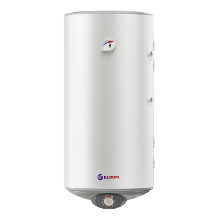 БОЙЛЕР ЕЛДОМ WVF10046FIS21R 100л, вертикален, неръждаем, две паралелни серпентини , изводи отдясно, 3kW