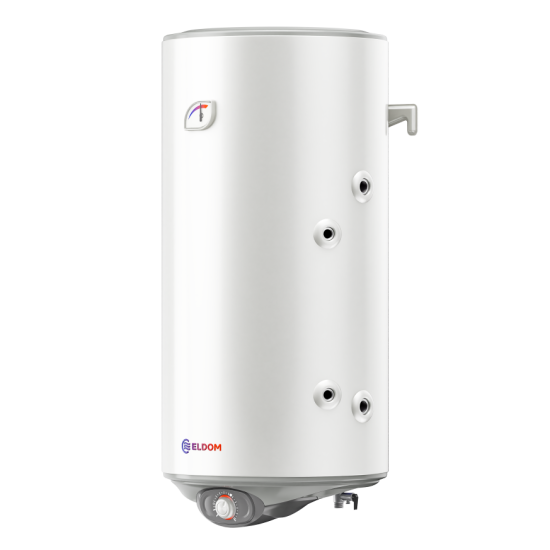 [parent_category] - Със серпентина - БОЙЛЕР ЕЛДОМ WVF10046ISR 100л, вертикален, неръждаем, една серпентина, изводи отдясно, 3kW