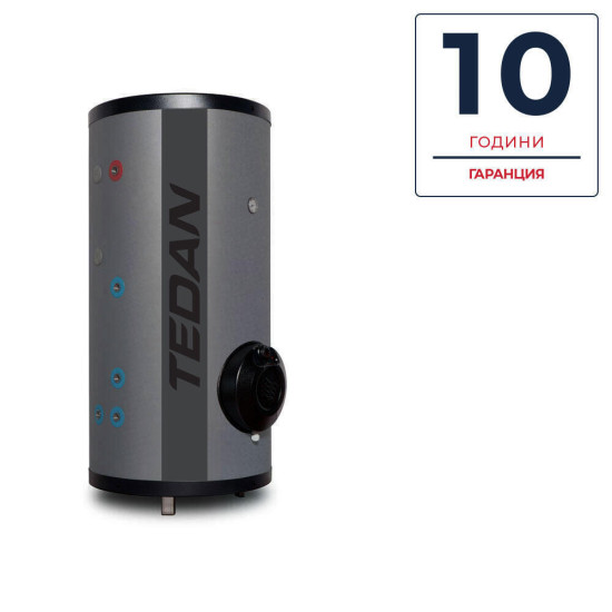[parent_category] - Подово-стоящи - БОЙЛЕР TEDAN COMBI PRO MAX INOX 200л, две паралелни серпентини, неръждаем, подово стоящ, 6kW