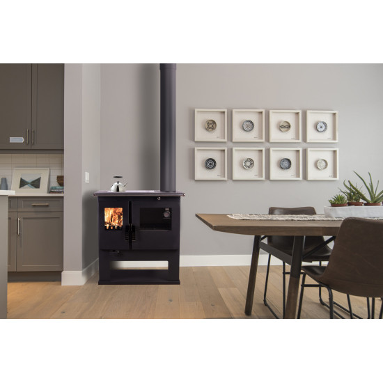 [parent_category] - Готварски печки на твърдо гориво - Готварска печка на твърдо гориво VERSO CS Plus Inox Ceramic