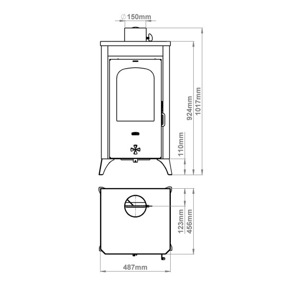 [parent_category] - Камини - Камина на твърдо гориво PRITY SR D
