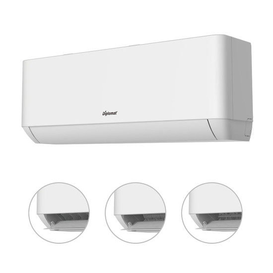 [parent_category] - Стенни климатици - Климатик инверторен DIPLOMAT DAC-120CAN, 12000 BTU, бял, A++