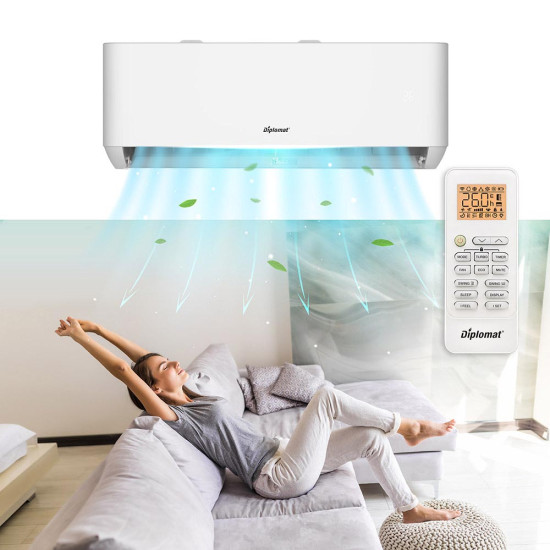 [parent_category] - Стенни климатици - Климатик инверторен DIPLOMAT DAC-120CAN, 12000 BTU, бял, A++