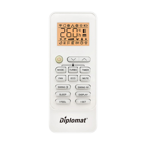 [parent_category] - Стенни климатици - Климатик инверторен DIPLOMAT DAC-120CAN, 12000 BTU, бял, A++