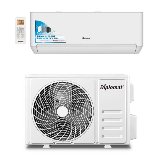 [parent_category] - Стенни климатици - Климатик инверторен DIPLOMAT DAW-180X Smart Winter, 18000 BTU, Wi-Fi, бял, A++