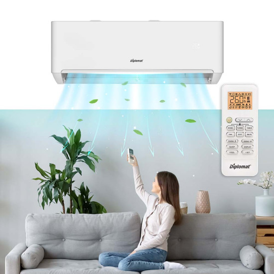 [parent_category] - Стенни климатици - Климатик инверторен DIPLOMAT DAW-180X Smart Winter, 18000 BTU, Wi-Fi, бял, A++