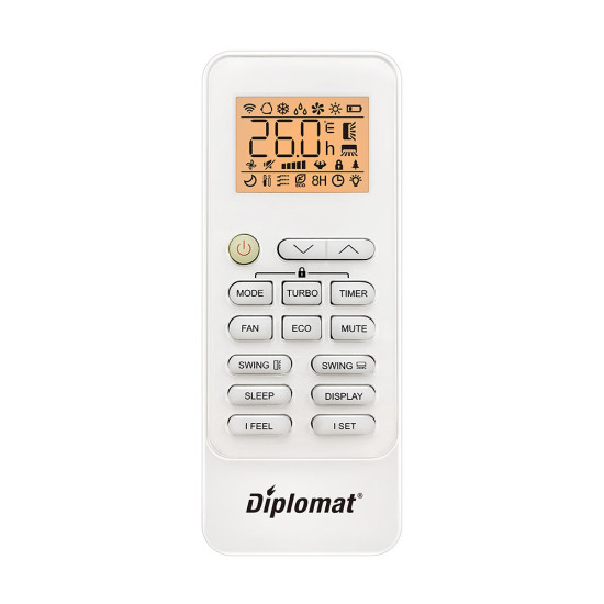 [parent_category] - Стенни климатици - Климатик инверторен DIPLOMAT DAW-180X Smart Winter, 18000 BTU, Wi-Fi, бял, A++