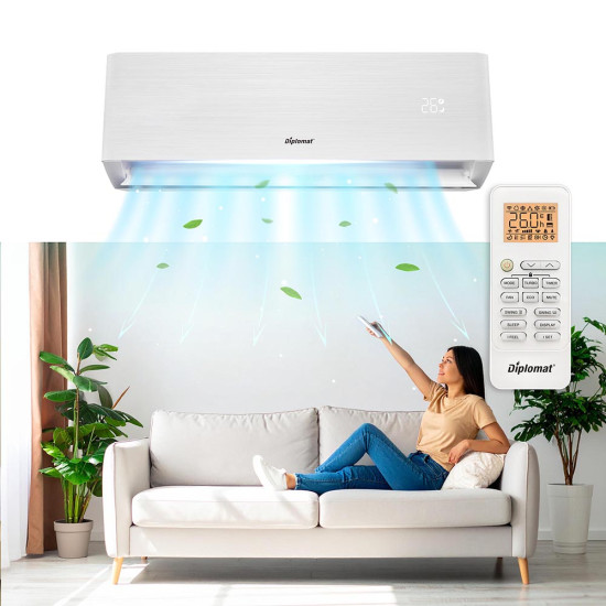 [parent_category] - Климатици - Климатик инверторен DIPLOMAT DAH-180SM Ultra Winter, 18000 BTU, Wi-Fi, бял, A+++