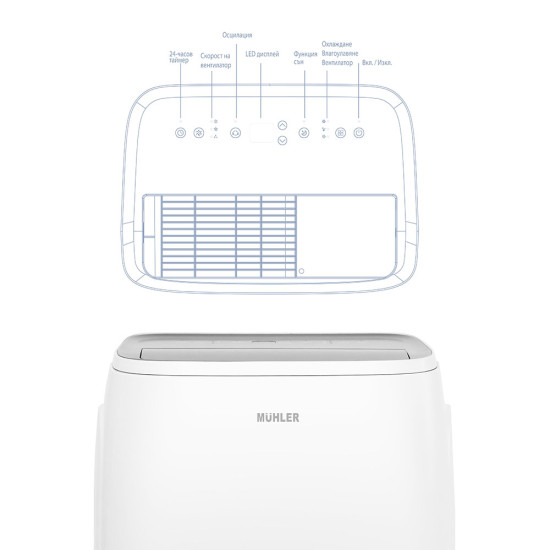 [parent_category] - Мобилни климатици и охладители - Мобилен климатик MUHLER MPAC12-C, 12000 BTU
