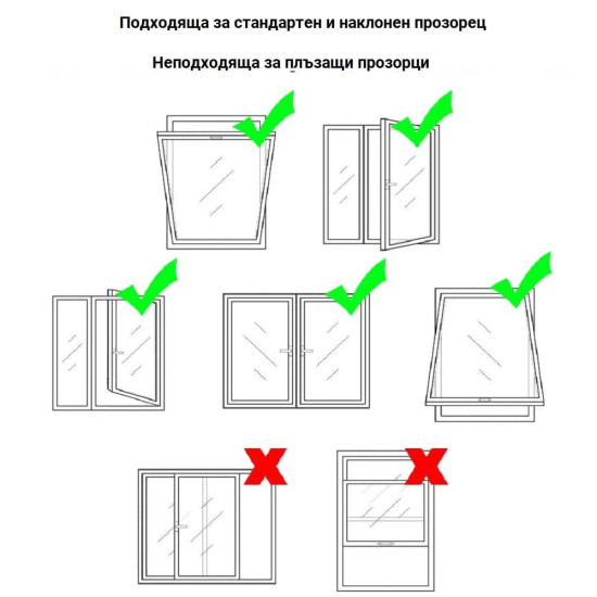 [parent_category] - Мобилни климатици и охладители - Завеса за прозорец HVS-1 за мобилен климатик