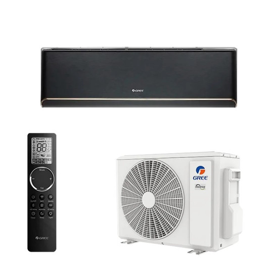 [parent_category] - Климатици - Климатик инверторен GREE Airy GWH24AVEXF-K6DNA1A, 24000 BTU, черен/сребрист, Клас А+++
