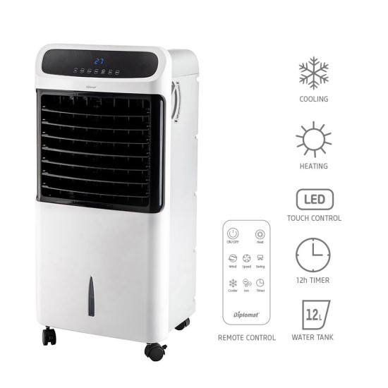 [parent_category] - Климатици - Мобилен охладител и отоплител DIPLOMAT DX-80CHRC, 5в1, 2kw, дигитален