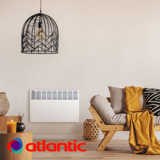 [parent_category] - Електрически конвектори - Конвектор ATLANTIC F120 Design Wi-Fi 1000 W, стенен,  електронно управление, 1000W
