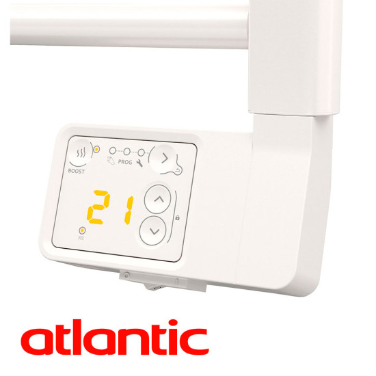 [parent_category] - Електрически лири - Електрическа лира за баня ATLANTIC THEOLA DIGITAL WHITE, 300W