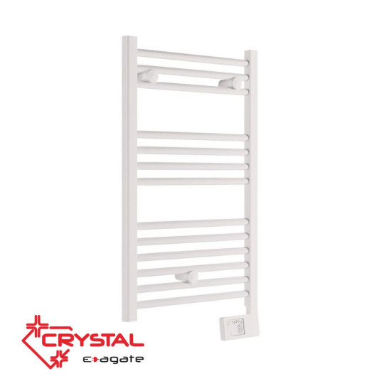 [parent_category] - Електрически лири - Електрическа лира за баня CRYSTAL E-AGATE WHITE, 300W