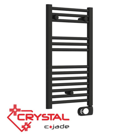 Електрическа лира за баня CRYSTAL E-JADE BLACK MATT, 300W
